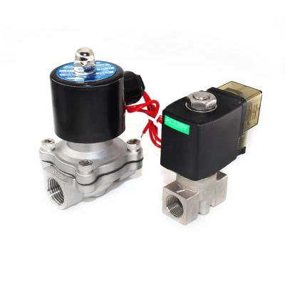 China General Direct Acting Water Valve 2 Way Stainless Steel Normally Closed Electric Solenoid Valve for sale