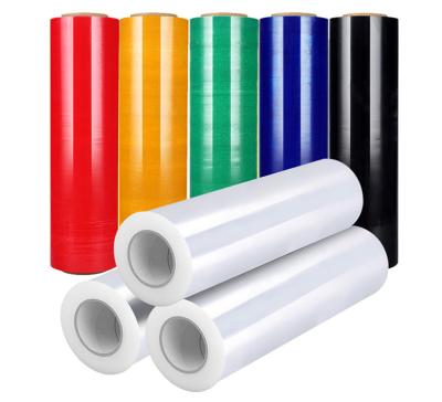 China China Factory Customized Color Wrapping Film Industrial Plastic Roll Moisture Proof Wrapping Stretch Film for sale