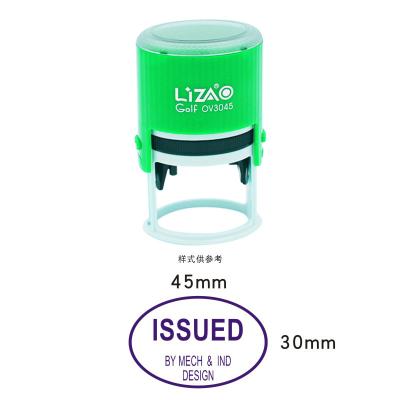 China Office Customized Plastic Round Self Inking Stamp for sale