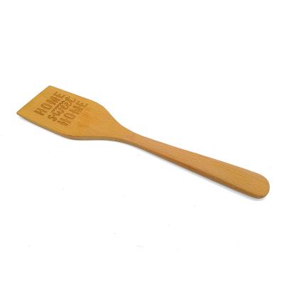 China Sustainable Home Printed Wooden Spatulas With Long Handle for sale