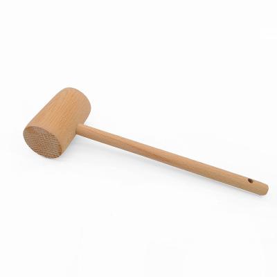 China Sustainable Small Wooden Handle Vintage Meat Hammer Crab Hammer For Kitchen for sale