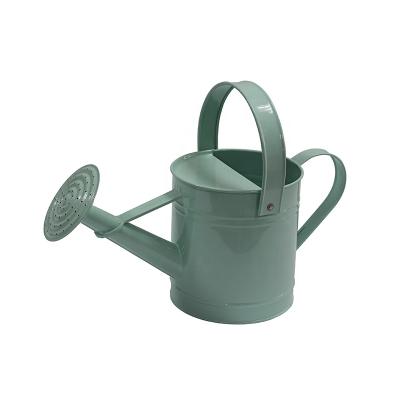 China Eco - Friendly Power Coated Cheap Watering Flowers Tools Galvanized Metal Watering Can for sale