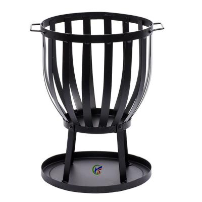 China Wholesale Stocked Iron Garden Fire Basket for sale