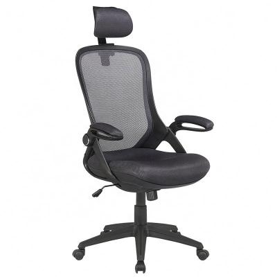 China Home Office Black High Back Computer Desk Ergonomic Rotating Office Chairs Swivel Mesh Chair for sale