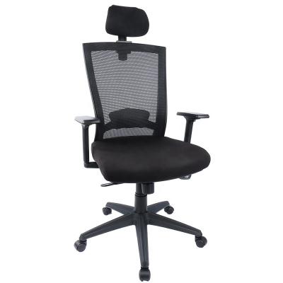 China (Height) Adjustable Back Mesh Fabric Ergonomic Executive Chair Computer Desk Office Chair High Swivel With Headrest for sale