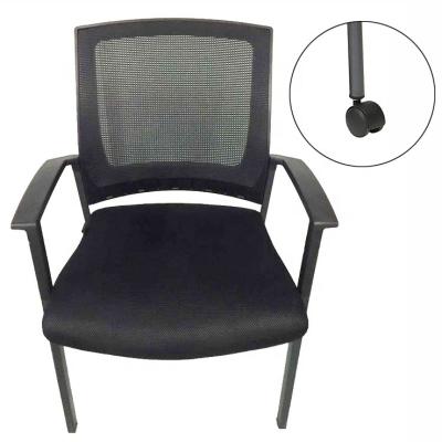 China Comfortable Slipcovered Mesh Seat Guest Office Furniture Meeting Chair Visitors Chair With Armrests for sale