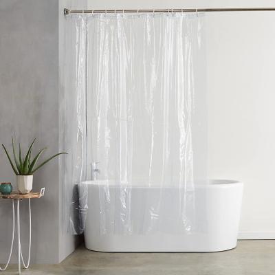 China i@home sustainable 1 usd clear bathroom peva shower curtains simple western white waterproof sheer liner for sale