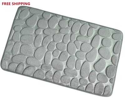 China i@home sustainable 1 usd free shipping modern simple anti slip foam bathroom washable rug for sale