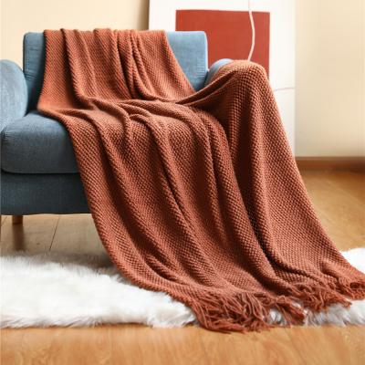 China Eco-Friendly i@home Knitted Blanket Knitted Blanket Throw Designer Adult Blanket For Living Room Bedroom for sale