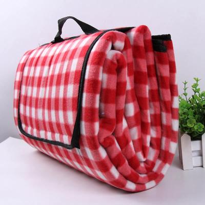 China i@home Fleece Beach Travel Picnic Blanket Portable Outdoor Foldable Plaid 200cmx200cm for sale