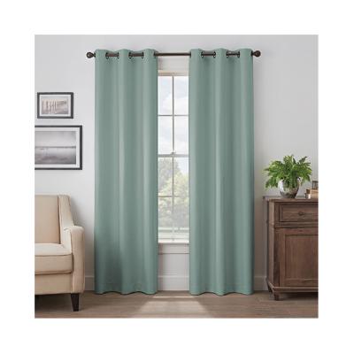 China i@home Blackout Block Cheapest Green Hotel Light Curtains Window Decoration Blackout Curtain for sale