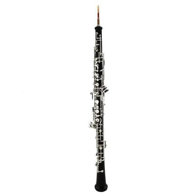 China Ebony Professional Ebony Body Silver Plated Key Octaves Semi Automatic Oboe for sale