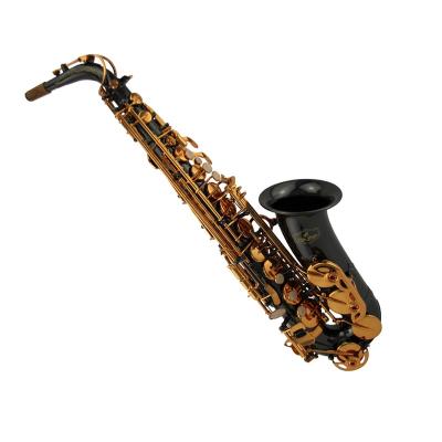 China Alto Saxophone Gold Tide Music black nickel plated brass black eb AS2000F key lacquer body plate hard nickel hard rubber NC; NHS for sale