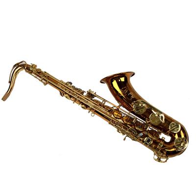 China Phosphor Copper Body Gold Lacquer Keys High Grade Phosphor Copper Body Tenor Saxophone for sale