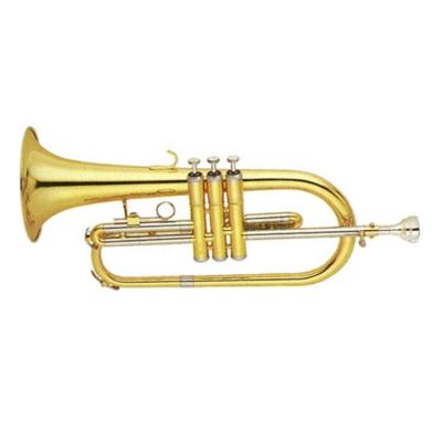 China Gold Lacquer Cupronickel Side And Valves Tone Bb Flugelhorn FG8103 for sale