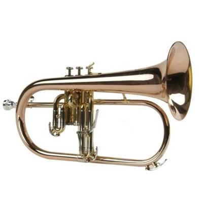 China Gold Lacquer Flugelhorn Phosphor Copper Body Tone Bb FG8665L for sale