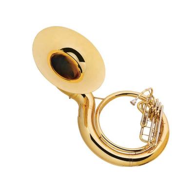 China Gold Lacquer Gold Lacquer BBb Yellow Brass Walking Head Sousaphone for sale