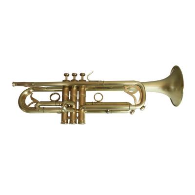 China Music B Green Professional Flat Trumpet Tide Original Brass Brush Lacquered With Amado TR8450 Pipeline for sale