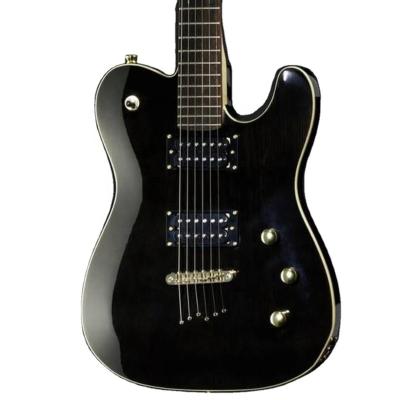 China Basswood China made good quality black body basswood electric guitar for sale