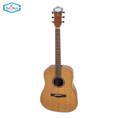 China High Quality Impeccable Solid Acoustic Guitar Top Walnut Music Tide Back Guitar Factory Direct for sale