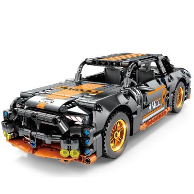 China DIY TOY 505+ PCs Adults And Children Interaction Game Black Low Price Plastic Inertia Car Building Blocks For Kids Toys for sale