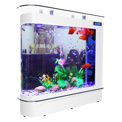 China Sustainable Wholesale Favorable Price Customized Intelligent Aquarium Set Fish Tank With Filter And Light for sale