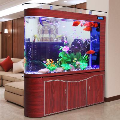 China 2021 Viable High Quality Fish Farming Tank Aquaculture Glass Aquarium Large for sale