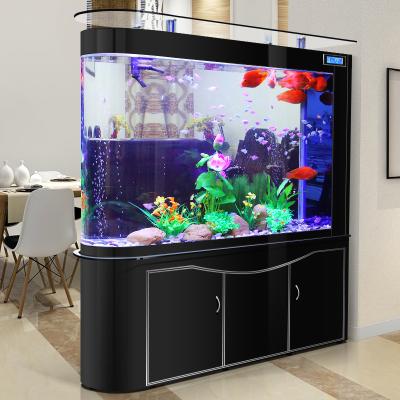 China 2021 Viable High Quality Fish Farming Tank Aquaculture Glass Aquarium Large for sale