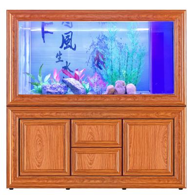 China Sustainable Multifunctional Integrated With Large Cabinet Cube Fish Tank Aquaculture Fish Tank for sale