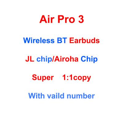 China Perfect Sound Original Rename Headphones Air 3 Air 2 Gen 3 Gen 2 Pro Earbuds Air2 Air3 Aipods 2 Aipods 3 Wireless Earphone for sale