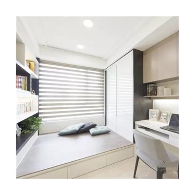 China Eco-friendly Wholesale Motorized Indoor Double Layer Zebra Roller Shade Window Shades for sale