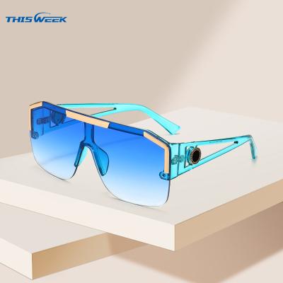 China Wholesale Square Resin And Metal Gradient Square Sunglasses Men Sports Sunglasses Luxury for sale