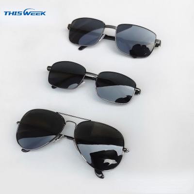 China Wholesale Custom Outdoor UV Protection Frame Mens Pilot Goggles Sunglass Large for sale