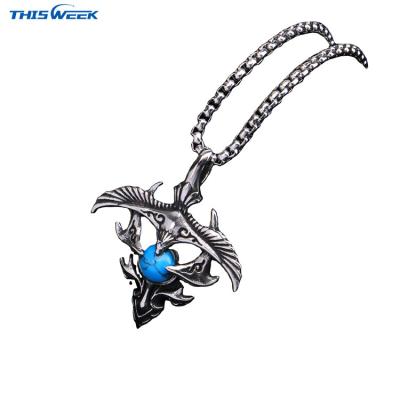 China 2022 CLASSIC New Product Punk Fashion Jewelry Necklaces Stainless Steel Chain Men's Necklace for sale