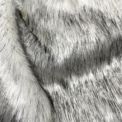 China Auto Upholstery Fashion Faux Wolf Dog Fur Dyed Heating Polyester Acrylic Faux Fur For Shedding Artificial Long Plush For Coat Shoes for sale