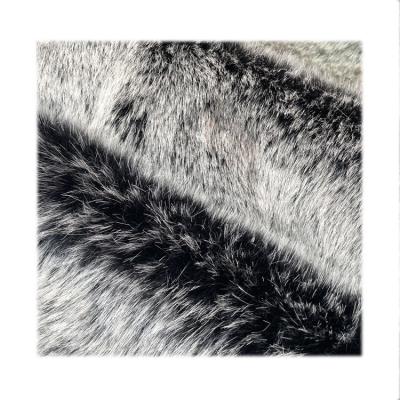 China Auto Wholesale Faux Fur Fox Upholstery Multi Colors Printed 2800g Heavy Craft Plush Dyed Tip-Dyed Fur For Coat Shoe for sale