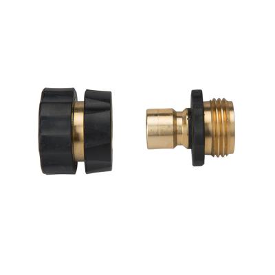 China Solid Brass Construction For Durable Longevity Hydraulic Garden Water Brass Quick Coupling Hose Connector for sale