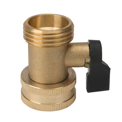 China Construction High Pressure Water One Way Inlet Valve Solid Brass Connector for sale