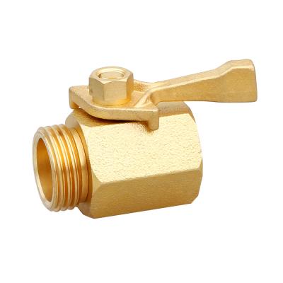 China Construction Solid Brass Irrigation Hose Connector Brass Female Cut Valve for sale