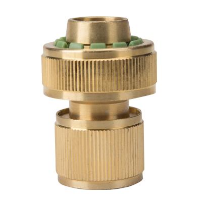 China Factory Garden Hose Pipe Fittings High Quality Brass Fittings Brass Adapter Screw Quick Coupling Connector for sale