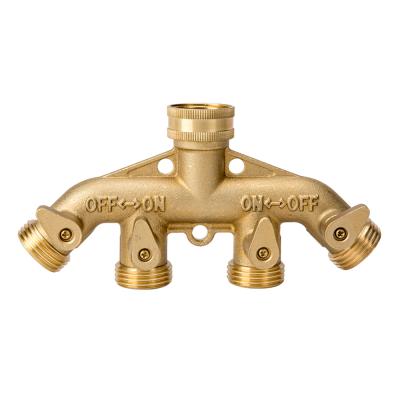 China Construction Solid Brass Garden Shut Off Valve Brass Hose Fittings Hose Connector for sale