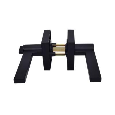 China Security Door/Wood Interior Door Privacy Doors/Square Handle Lever Iron Door Lock Black Lever Locks With Keys for sale