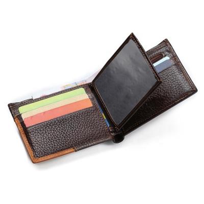 China ISO BSCI RFID Wallet RFID Wallet Supplier Luxury Stylish Leather For Men's Custom Genuine Leather Slim Men's Wallet Distributor for sale