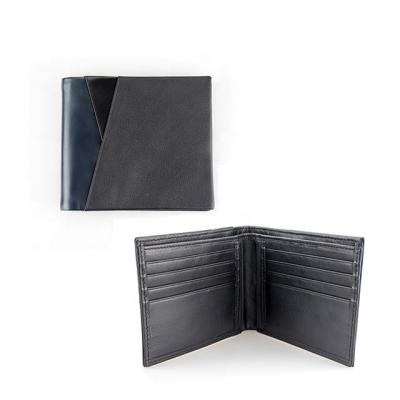 China Custom RFID ISO BSCI RFID Credit Card Wallet and Large Capacity Men's Wallet for Travel PU Genuine Leather Wallets for sale