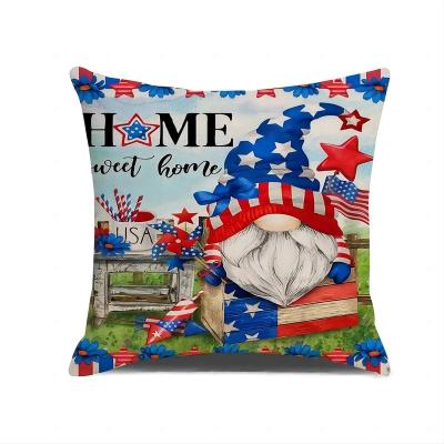 China Anti-Static American Independence Day Style Pillowcase Tile Case for sale