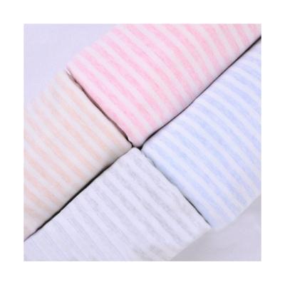 China Double Laid Cotton Plain Jersey Wholesale Dye Baby Dyed Knitted Interlock Fabric Anti-bacteria Cotton Print Interlock Fabric For Garment for sale