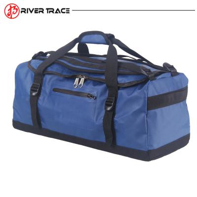 China NATIONAL Logo Outdoor 500D Large Capacity 60L Sports Fleece Multifunctional Waterproof Travel Bag Custom Travel Duffel Bag for sale