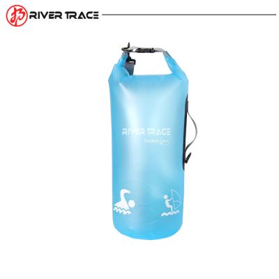 China 10Liter Clear PVC Premium Storage Waterproof Transparent Dry Bag With Logo for sale