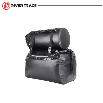 China Recycling 2022 Wholesales Custom Logo 30L PVC Cylinder Office Side Bags Motorcycle Waterproof Motorcycle Tail Bag For Travel for sale