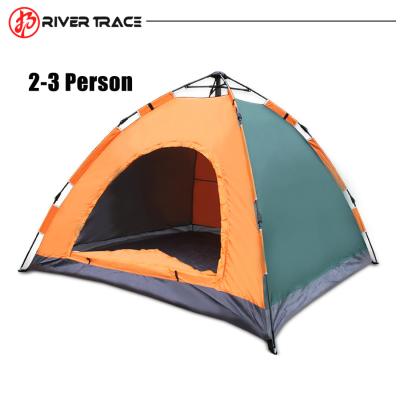 China Straight Bracing Type Large Outdoor Portable Waterproof Automatic Camping Tents For Two Person Used for sale